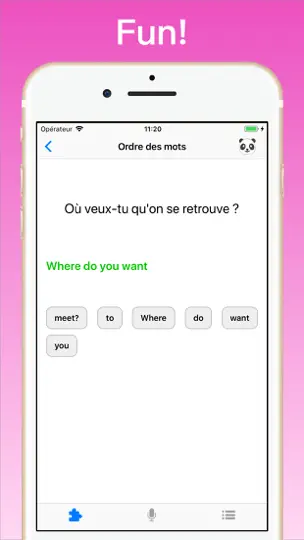 Capture d'écran de Apprendre L’anglais + sur iPhone 5