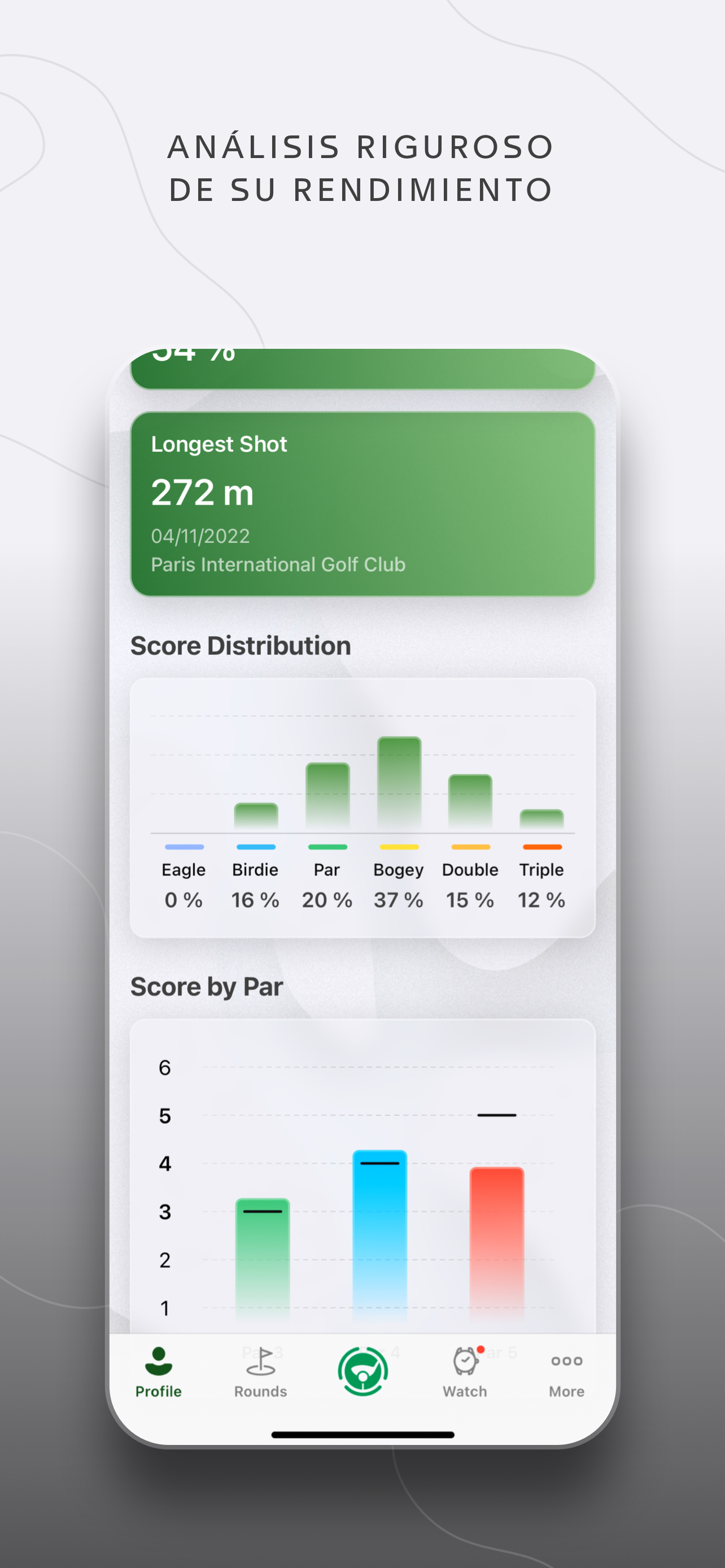 TAG Heuer Golf: GPS & mapas 3D