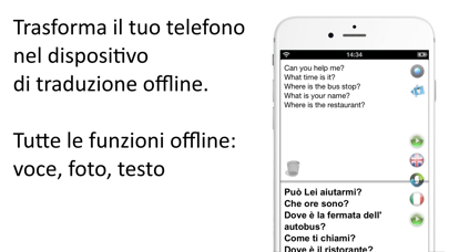 Screenshot #1 pour Traduttore Offline Inglese app
