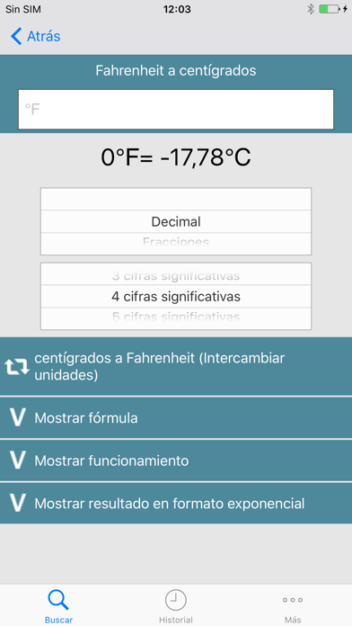 Convertir métrico a imperial iPhone screenshot 4