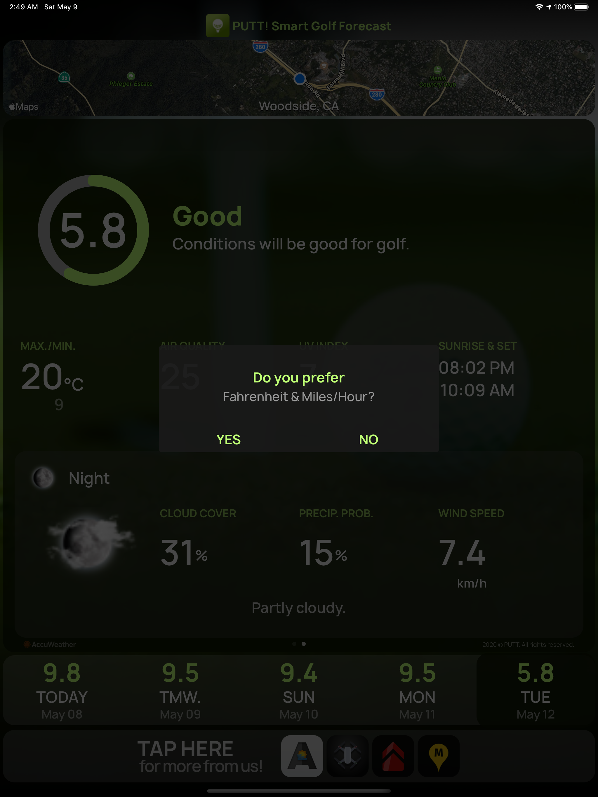 PUTT! Smart Golf Forecast