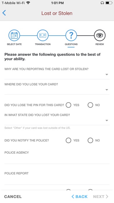 BFCU Visa Screenshot