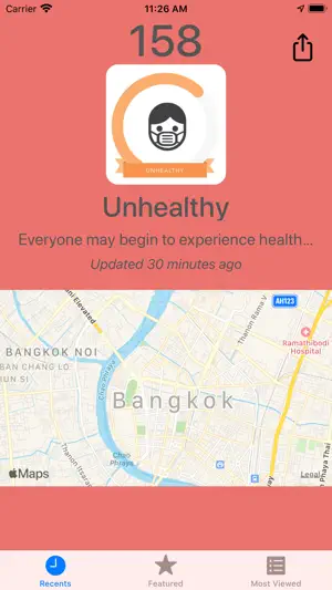 Track Air Quality - PM2.5 screenshot 1
