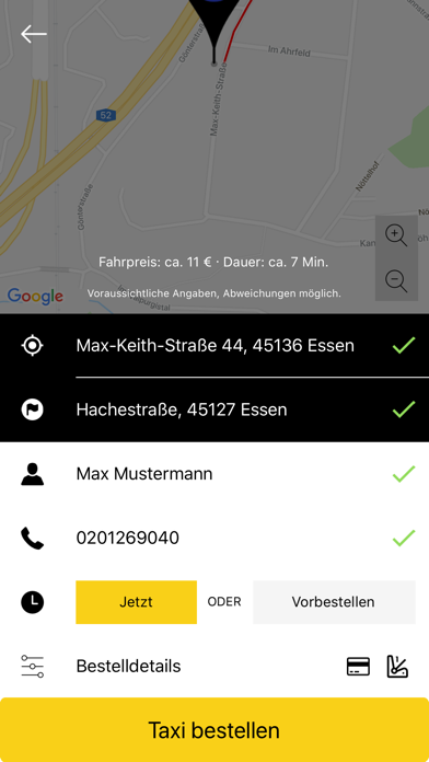 Taxi Süd - Essen Screenshot