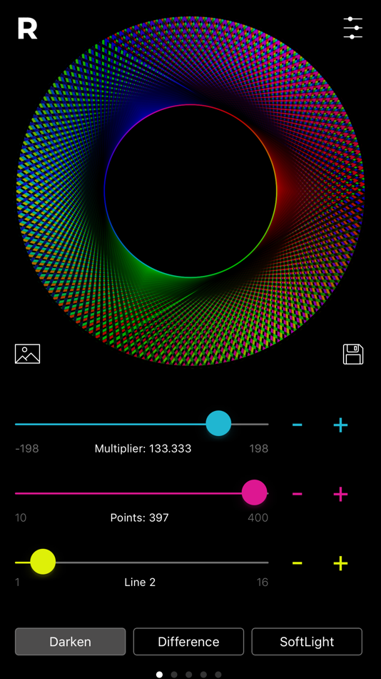 #1. Rosaces (iOS) 来自: Sylvain Lambert