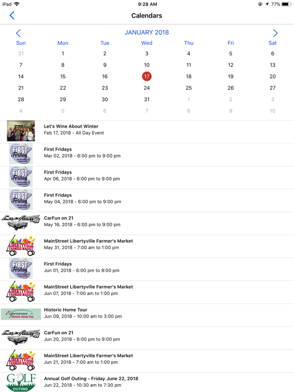 MainStreet Libertyville iPad screenshot 3 - Travel app
