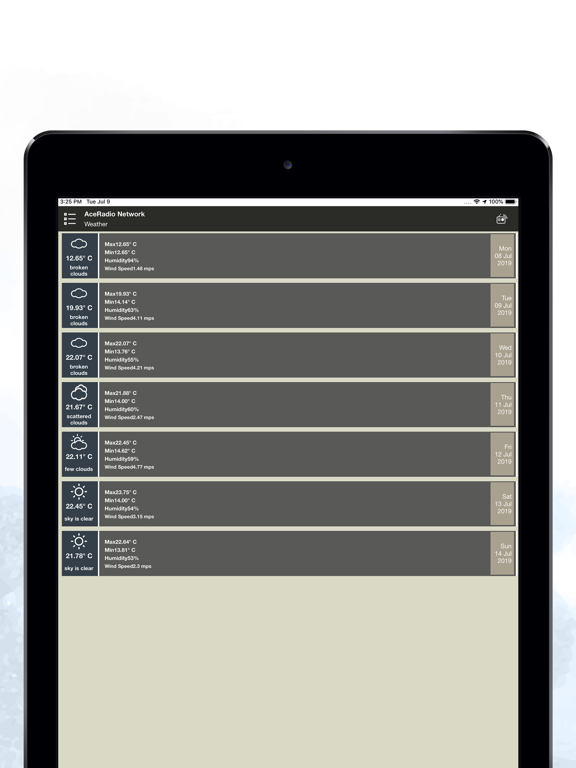 AceRadio network iPad screenshot 9 - Music app