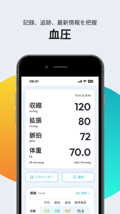 スマートBP:Bluetoothで血圧をかんたん記録&共有のスクリーンショット - 1