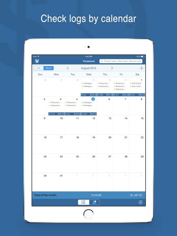 Screenshot #5 pour Worktime Tracker