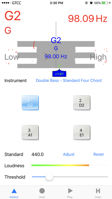 Double Bass Tuner Screenshot