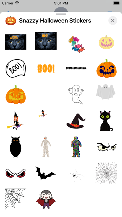 Snazzy Halloween Stickers Screenshot
