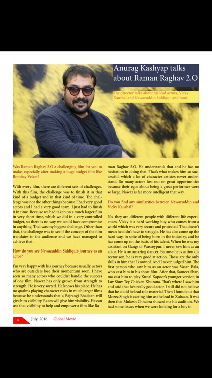 GLOBAL MOVIE MAGAZINE screenshot-3