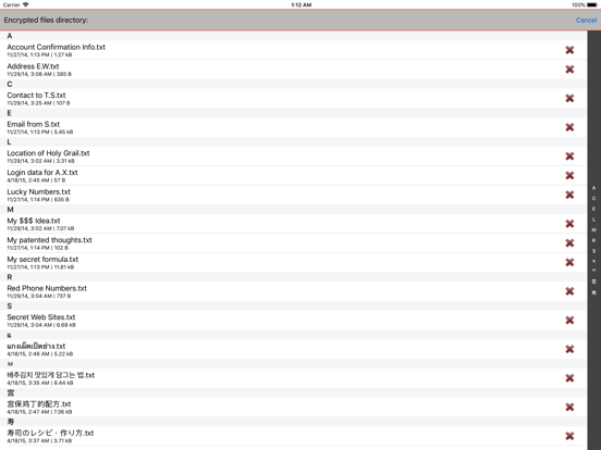 Paranoia Text Encryption PRO iPad screenshot 4 - Utilities app