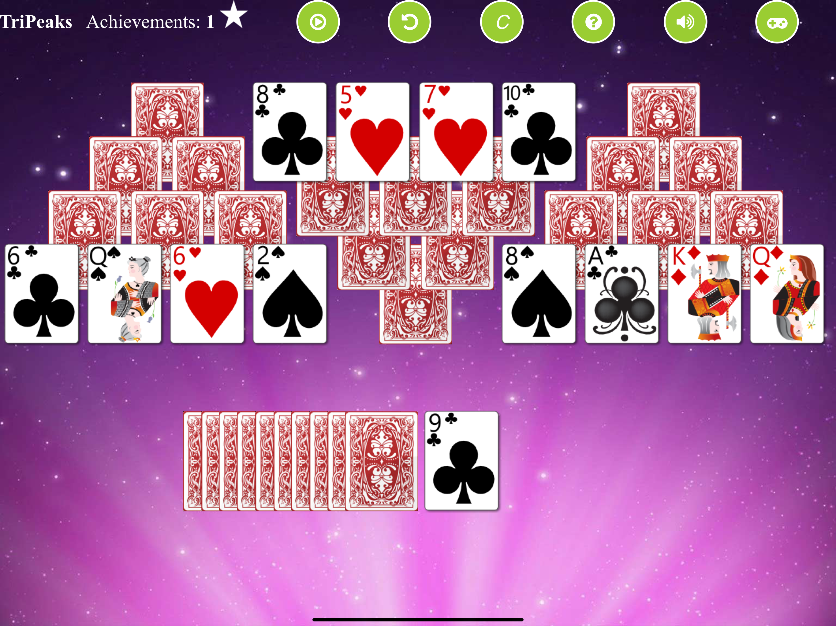 TriPeaks Solitaire X