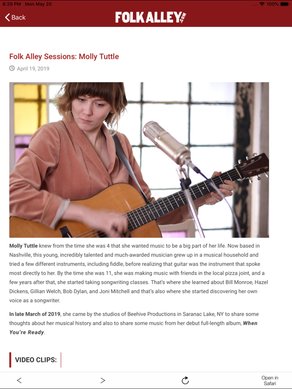 Screenshot #5 pour Folk Alley Player