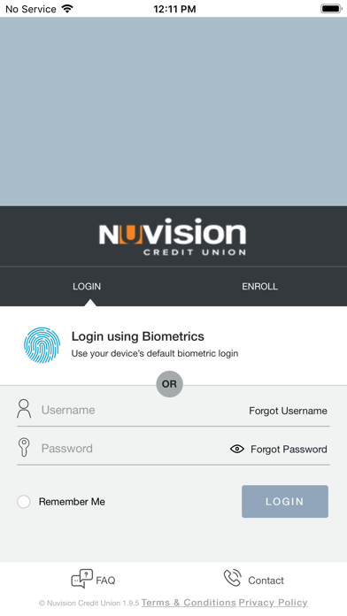 Nuvision Card Management Screenshot