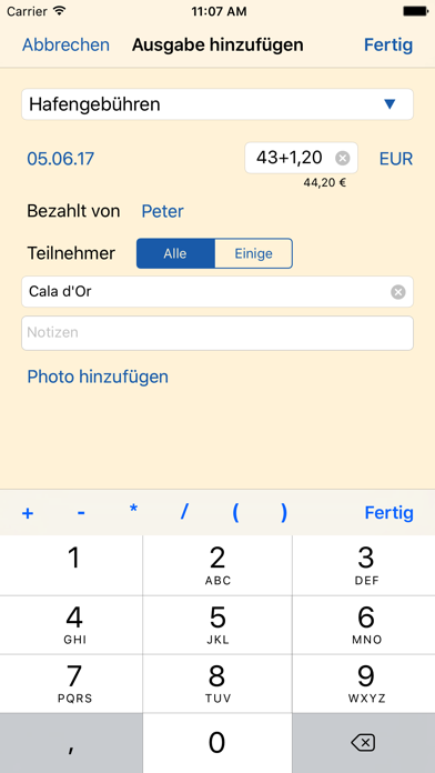 Törnkasse Screenshot
