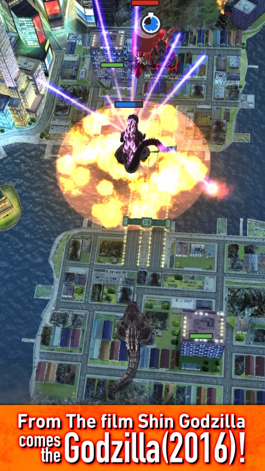 #7. GODZILLA BATTLE LINE (iOS) 由: Toho Co.,Ltd.
