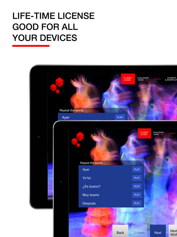 Fluenz iPad screenshot 4 - Education app