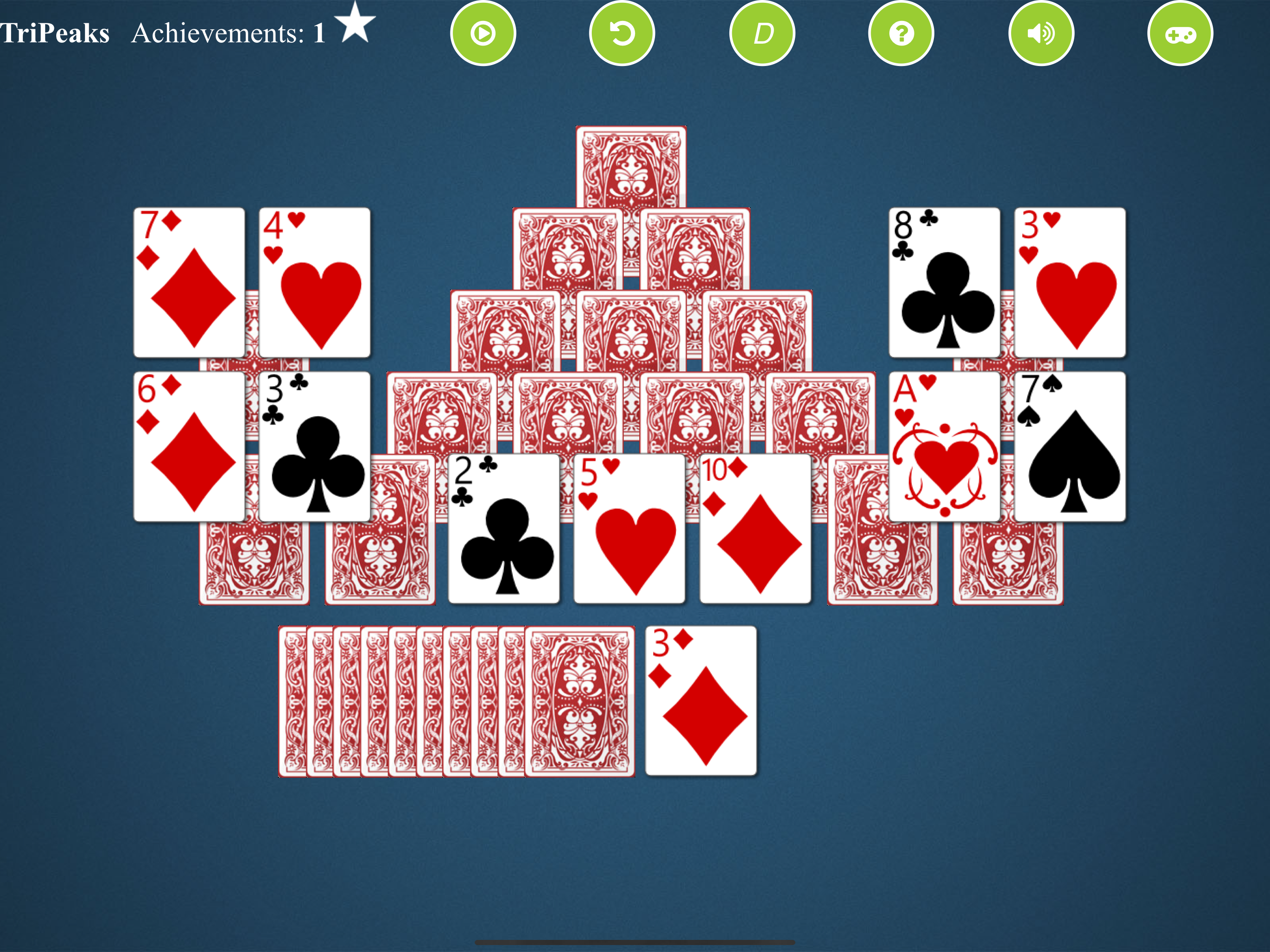TriPeaks Solitaire X