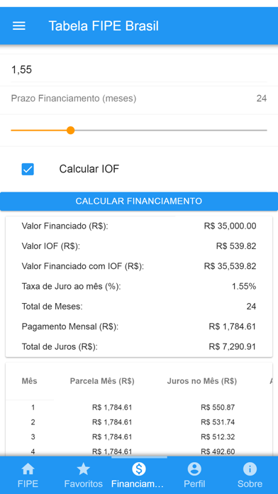 App screenshot