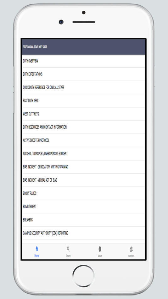 #1. UHD A-Z Response Protocols (iOS) By: The University of Iowa (ITS)