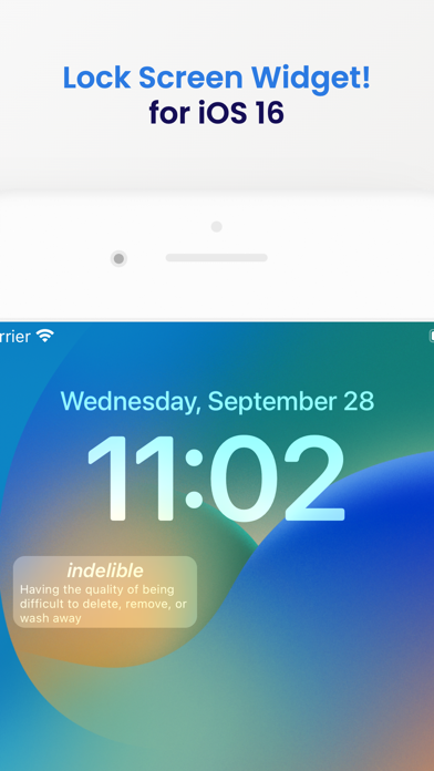 Word of the Day Widget · Screenshot