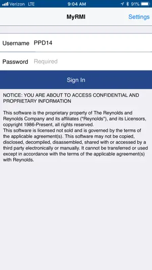 MyRMI screenshot 1
