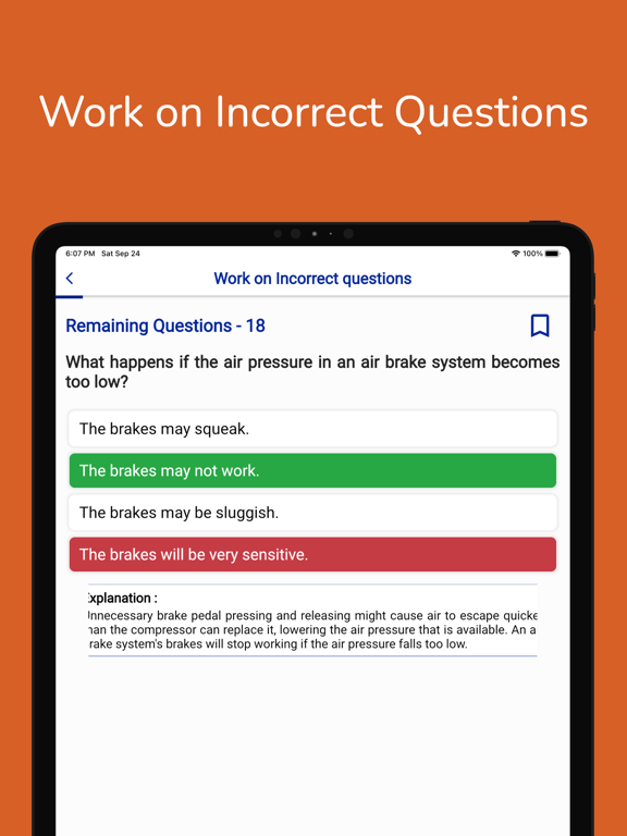 Colorado CDL Permit Practice iPad screenshot 6 - Education app