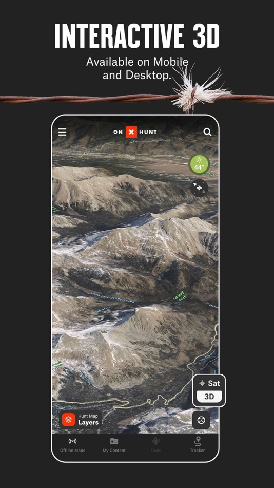 #8. onX Hunt: GPS Hunting Maps (iOS) 由: onXmaps, Inc.