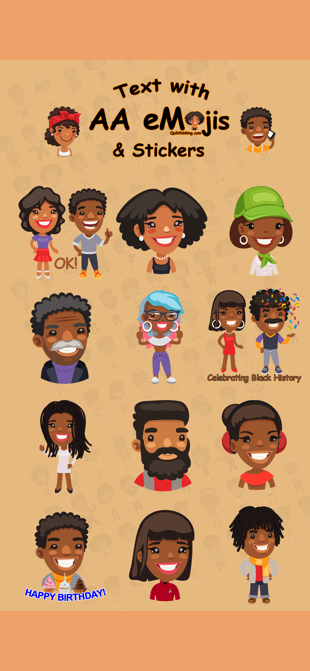 African American AAeMojis screenshot 5