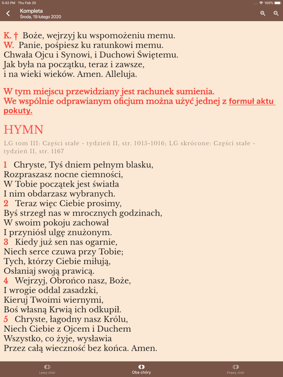 Brewiarz iPad screenshot 6 - Book app