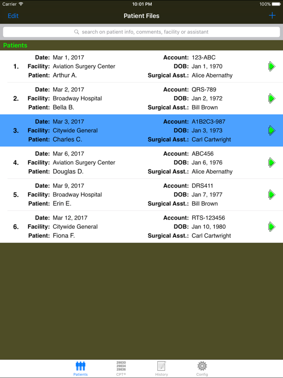 Mobile Coder Foot & Ankle iPad screenshot 3 - Medical app