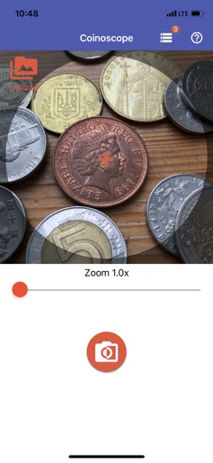 Coinoscope: Coin identifier screenshot