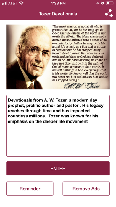 Screenshot #1 pour Devotionals by AW Tozer