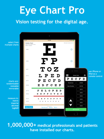 Eye Chart Pro iPad screenshot 1 - Medical app