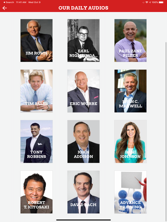 Team Vision iPad screenshot 2 - Lifestyle app