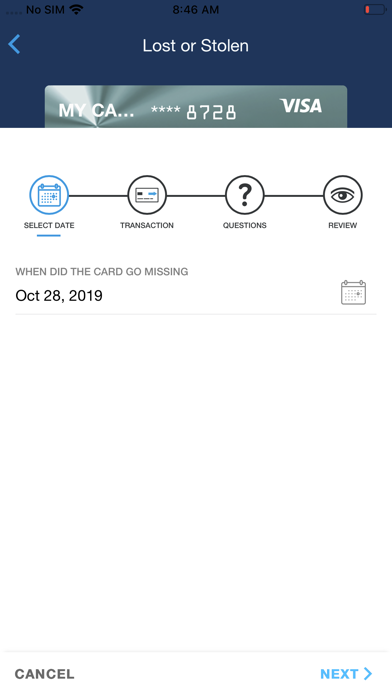 ACMG Visa Screenshot