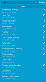 Midnight - The Grid Calendar screenshot