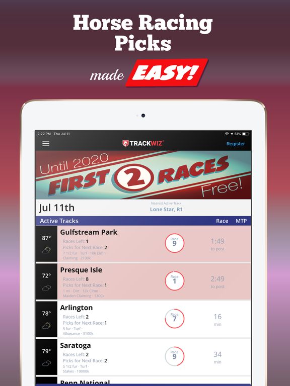 Screenshot #4 pour TrackWiz: Horse Racing Betting