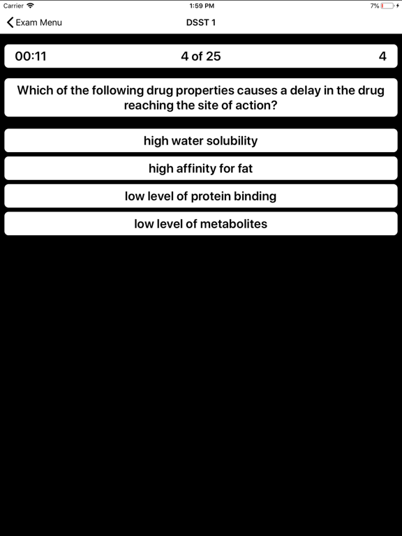 DSST Substance Abuse Prep iPad screenshot