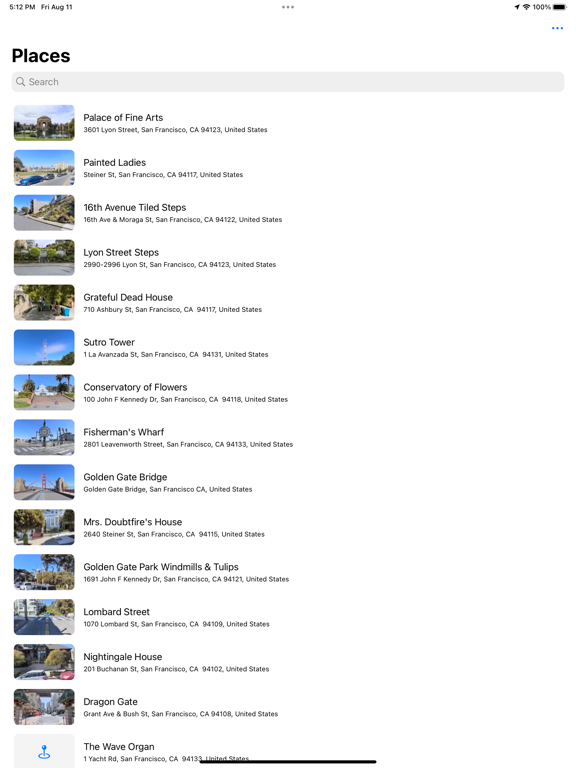 StreetPeek: Street Feed iPad screenshot 4 - Travel app