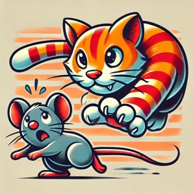 Cat Chase Mouse