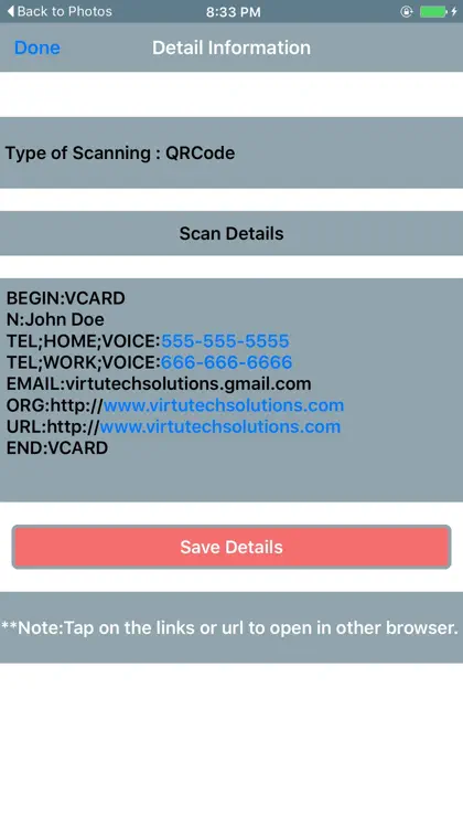 Screenshot 6 von 6 zu QRCode - Barcode Fast Scanner