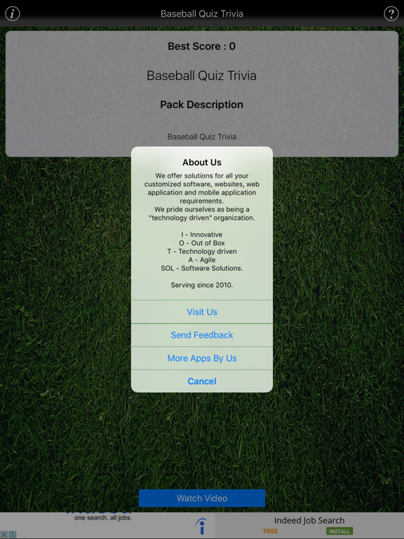 BaseBall Quiz Trivia iPad screenshot