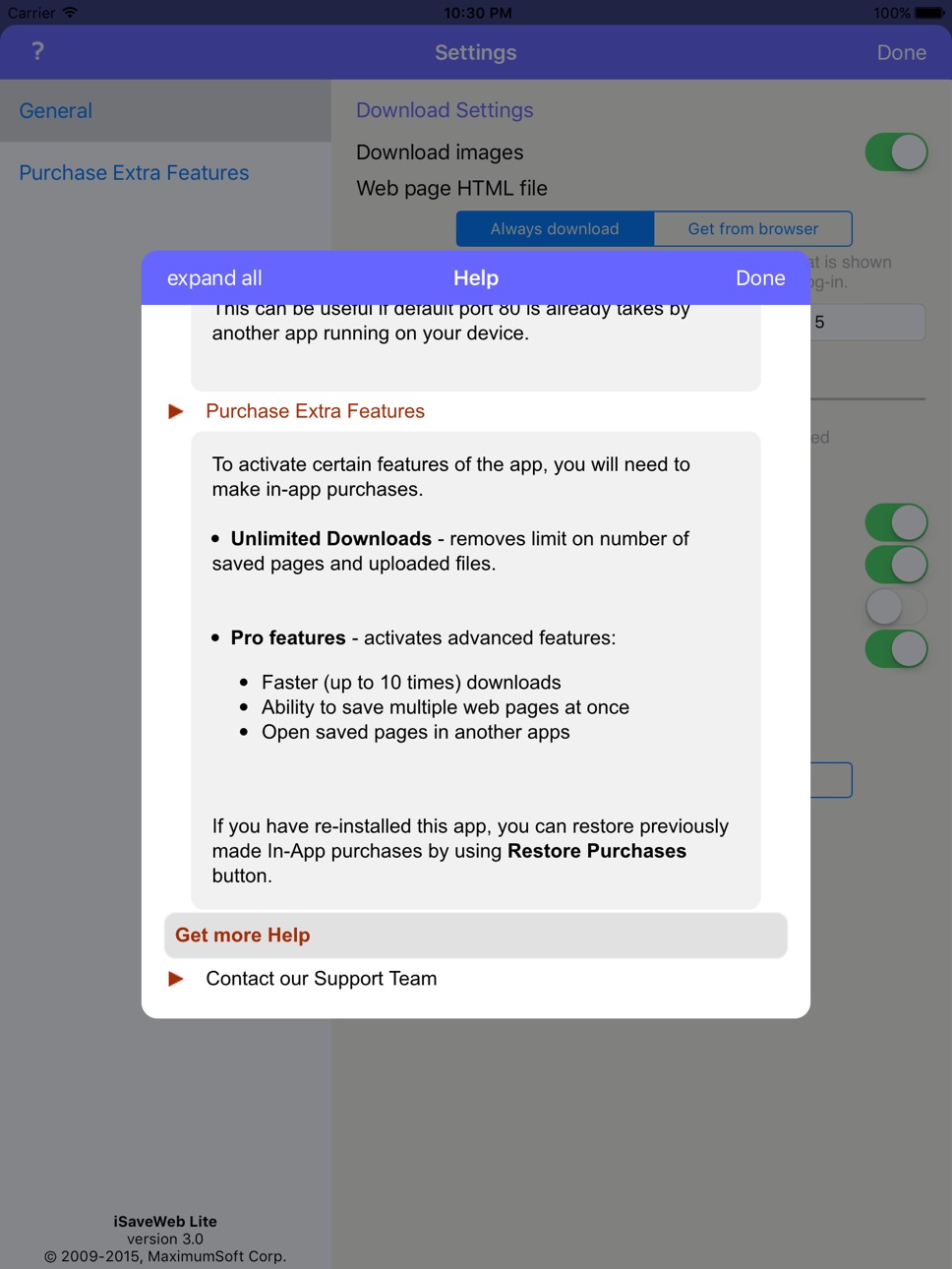 iPad screenshot