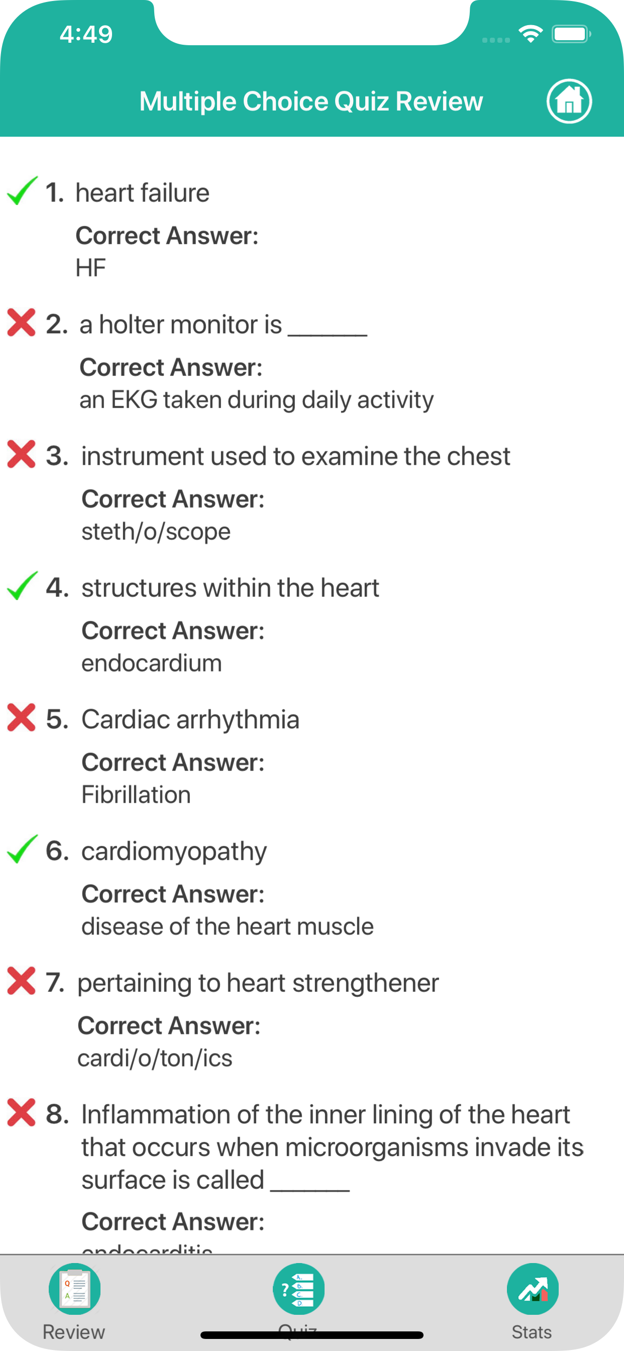 Cardiovascular Medical Terms screenshot 5
