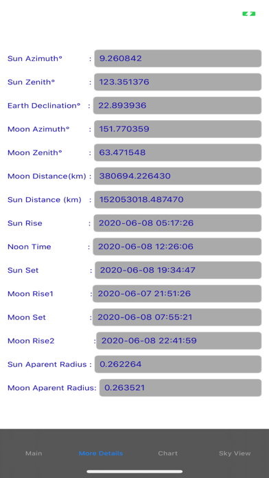 Screenshot #2 pour Sun and Moon Position