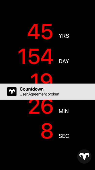 Screenshot #3 pour Countdown App