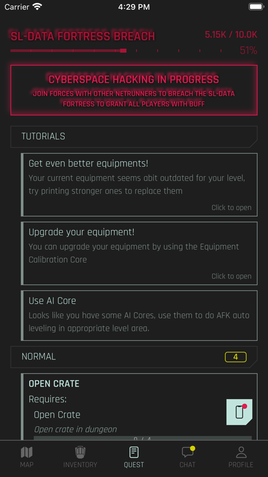 #6. CyberCode Online: Text RPG (iOS) 由: Ching Huang